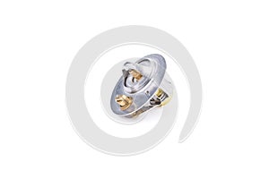 Thermostat car on white background. Auto parts cooling system