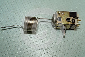 Thermostat for freezers. Detail for refrigerator