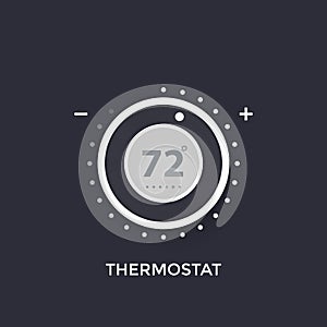 Thermostat, temperature control vector