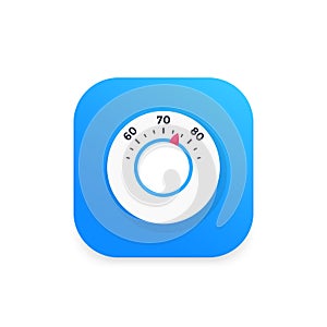 Thermostat, temperature control vector icon
