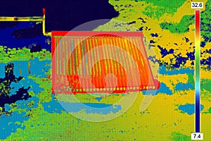 Thermovision image of Vacuum solar