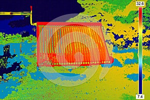 Thermovision image of Vacuum solar photo