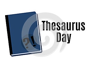 Thesaurus Day, Idea for poster, banner, flyer or postcard