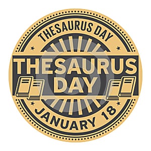 Thesaurus Day, January 18 photo