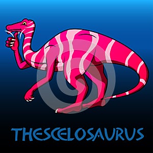 Thescelosaurus cute character dinosaurs