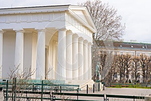 Theseus Temple 1821 in The Volksgarten People`s Garden a public park in the Innere Stadt first district of Vienna, Wien,