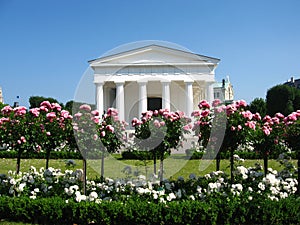 Theseus Temple in Vienna`s public park Volksgarten, Austria