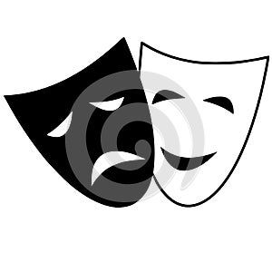 Thespian mask vector eps illustration by crafteroks photo