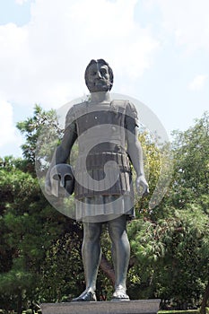 Thessaloniki, Greece - September 04 2016: Statue of King Philip II of Macedon.