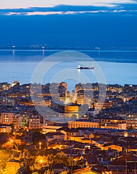 Thessaloniki at twilight, Greece