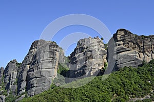 Meteors monasteries in Greece. photo