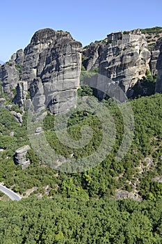 Meteors monasteries in Greece. photo