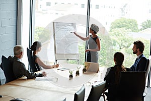 Theyre leaders in new business. a group of executives having a meeting in a boardroom.