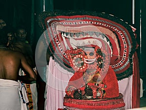 theyyam, a popular artform of worship practiced in kerala