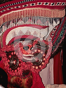 theyyam, a popular artform of worship practiced in kerala