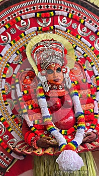Theyyam religious art performed in Kannur