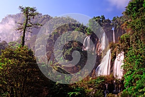 Thi Lo Su, the biggest waterfall in Thialand