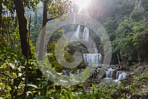 Thi Lor Su Waterfall in Tak Province in Northwestern Thailand