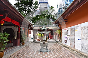 Thian Hock Keng Temple Courtyard.