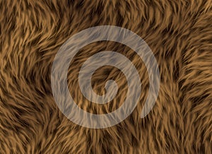 Thick animal hair texture