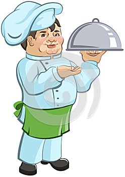 Thick chef cook is a dish