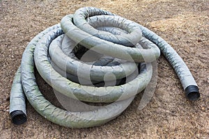 Thick corrugated pipe, for a sewer pit, pumping out waste water, water drainage