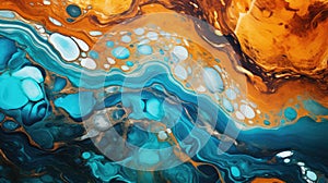 Thick dense viscous provocative sticky flowing liquid texture abstract background. Vibrant colorful curve dynamic fluid
