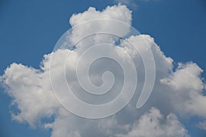 Thick Fluffy Cumulus Clouds in Sky