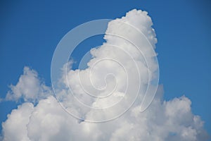 Thick Fluffy Cumulus Clouds in Sky