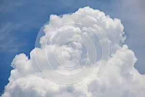 Thick Fluffy Cumulus Clouds in Sky