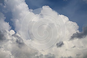 Thick Fluffy Cumulus Clouds in Sky