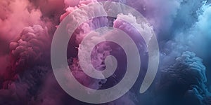 Thick Haze: Dense Smoke Background, Veiled Shadows: Dense Smoke Backdrop - Ai Generated