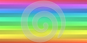 Thick Horzontal Stripes of Translucent Glowing Rectangles Colored in Colors of Rainbow