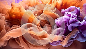 Thick multi-colored smoke