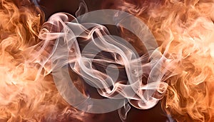 Thick multi-colored smoke