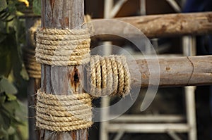 Thick rope background photo