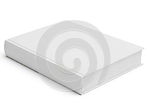 A thick stack of blank white paper on a white background
