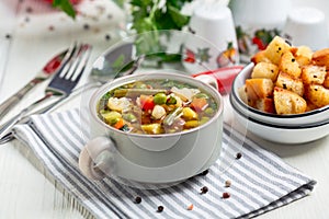 Thick vegetable soup