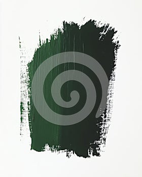 Thick vertical stroke in dark Perylene Green on white