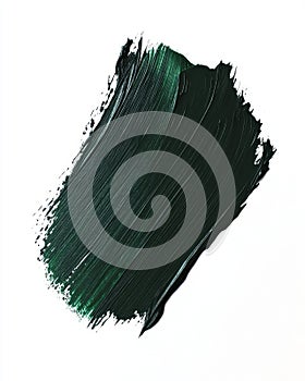 Thick vertical stroke in dark Perylene Green on white