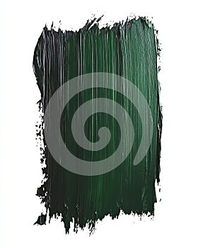 Thick vertical stroke in dark Perylene Green on white