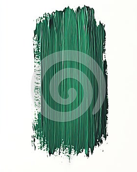 Thick vertical stroke in dark Perylene Green on white