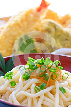 Thick white noodles with grated radish