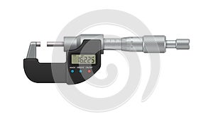 Thickness gauge electronic isolated on white background.