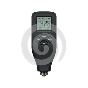 Thickness gauge isolated on white background.