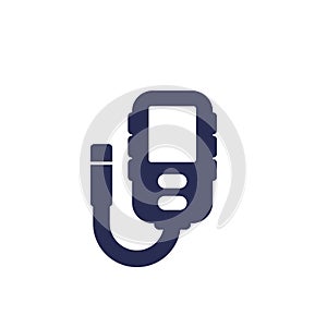thickness meter icon on white
