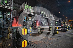 Thickness reduction process of the production of hot rolled steel