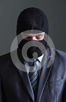 Thief in black mask