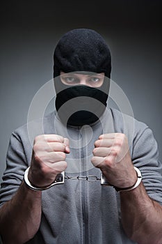 Thief in black mask