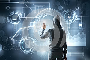 Thief and criminal concept